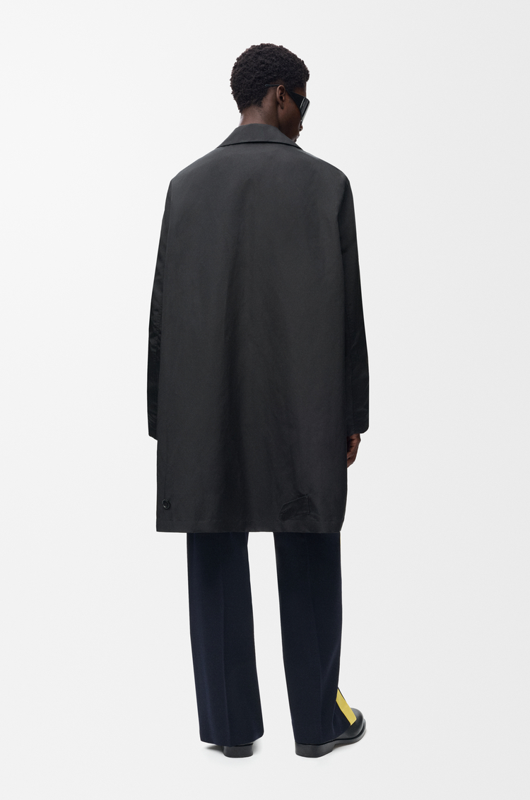 LOEWE Trench en soie technique Noir