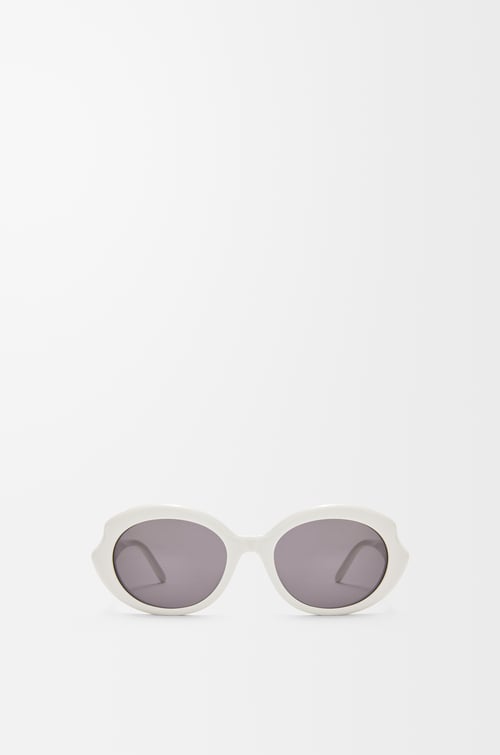 LOEWE Mini Oval Thin sunglasses White/Ivory