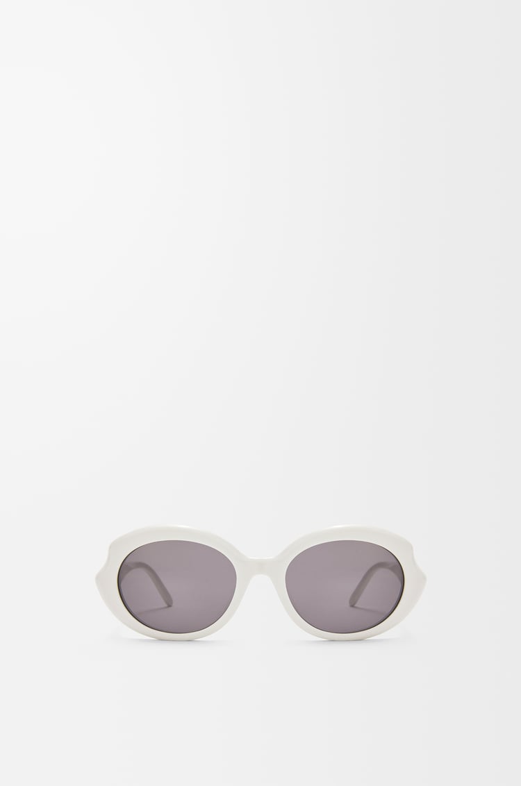 LOEWE Mini Oval Thin sunglasses White/Ivory