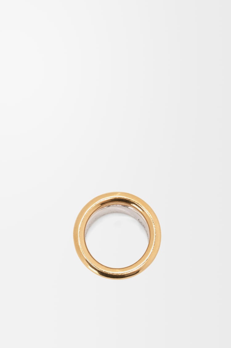 LOEWE Nappa knot ring in sterling silver Silver/Gold