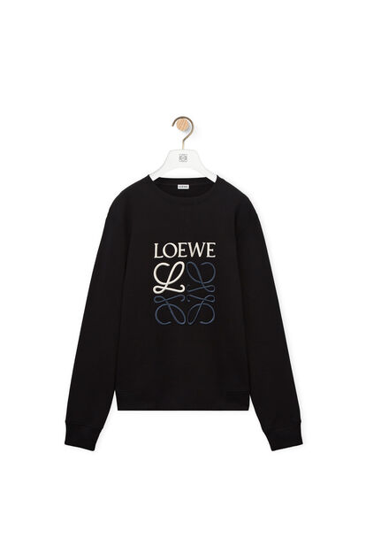 ロエベ アナグラム レギュラーフィット スウェットシャツ（コットン） ブラック LOEWE