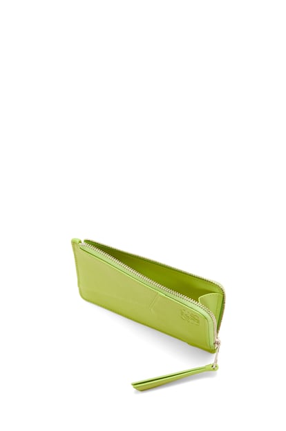 LOEWE Puzzle long coin cardholder in classic calfskin Green Leaf plp_rd