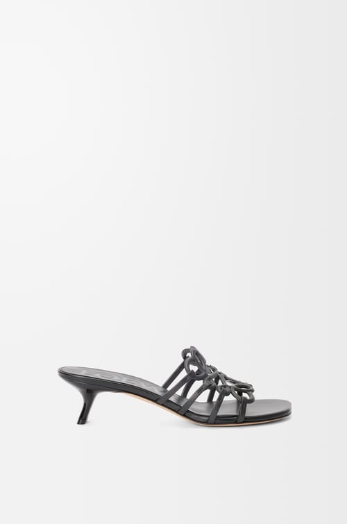 LOEWE ペタル アナグラム スライド（ソフトカーフ） ブラック