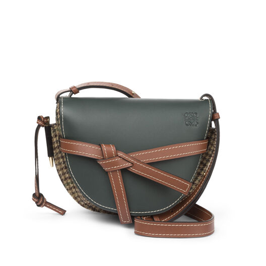 LOEWE Bolso Gate Tweed Pequeño Cipres/Bronceado LOEWE Bolso Gate Tweed Pequeño Cipres/Bronceado all
