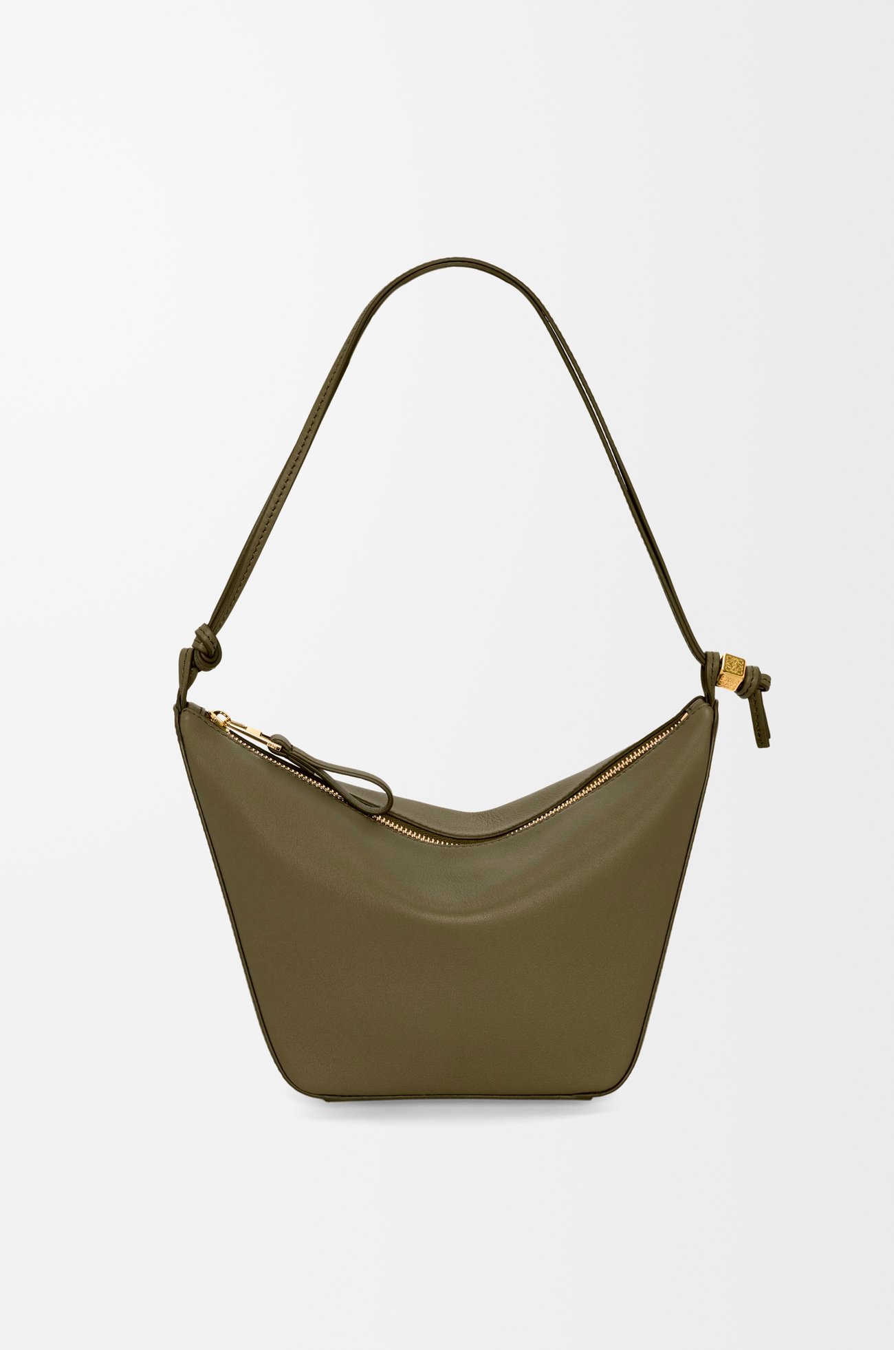 LOEWE Mini Hammock Hobo en piel de ternera Verde Caqui Oscuro plp_rd