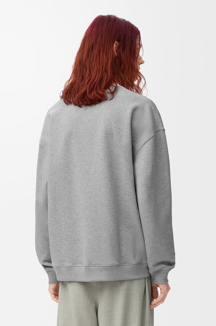 LOEWE Sweatshirt en coton Gris Chiné