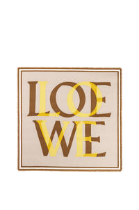 LOEWE Bufanda LOEWE Love en lana y cashmere Camel pdp_rd