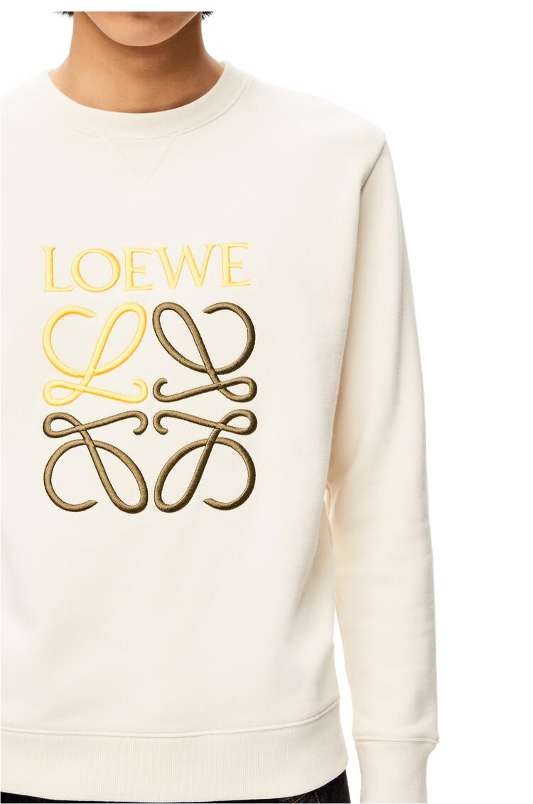 LOEWE Anagram sweatshirt in cotton Ecru pdp_rd