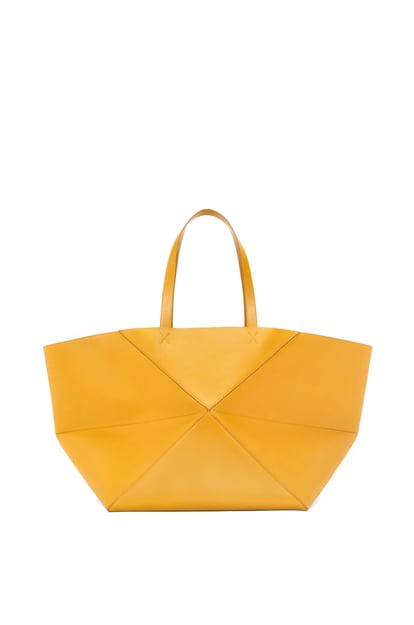 LOEWE XXL Puzzle Fold Tote in shiny calfskin Sunflower plp_rd