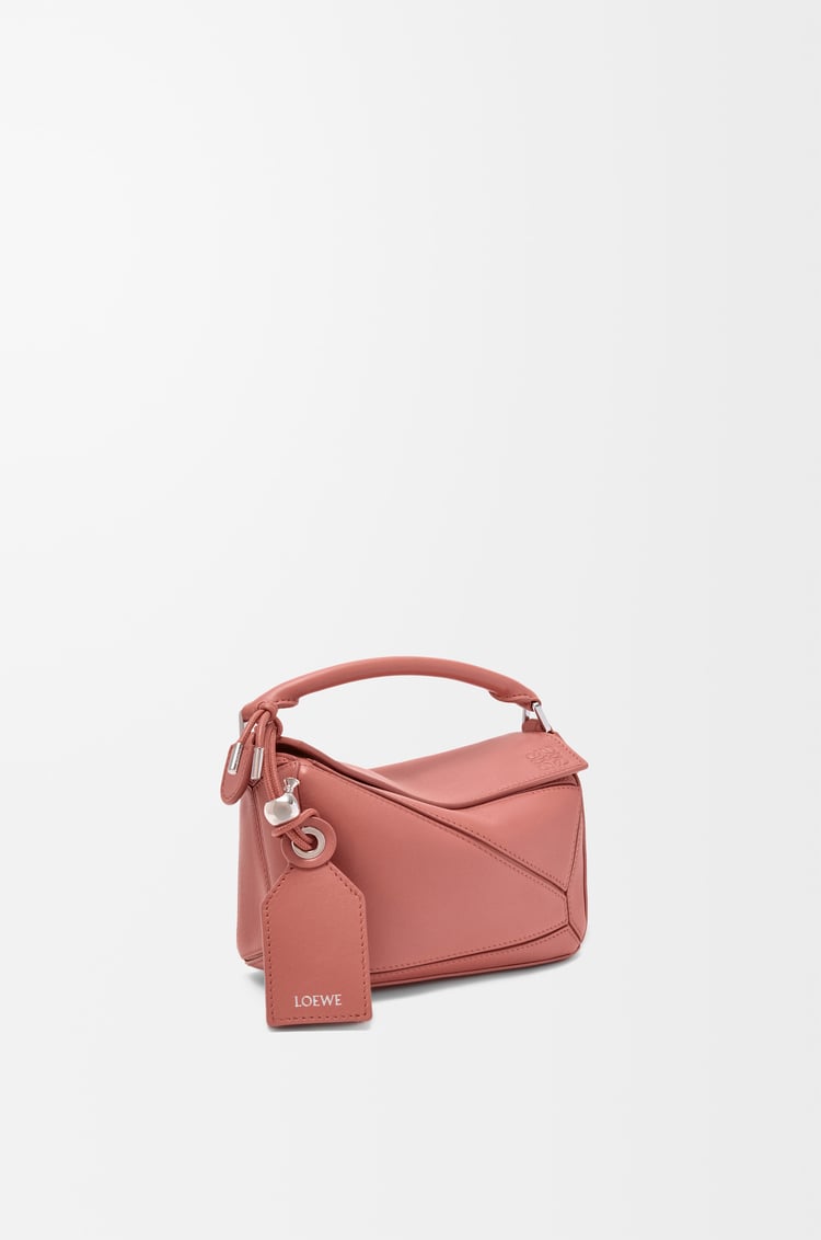 LOEWE Mini Featherlight Puzzle bag in nappa lambskin Blush
