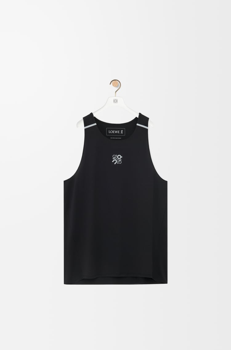 LOEWE Performance tank top in technical jersey Black