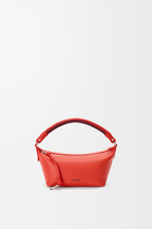 LOEWE Cala Mini-Tasche aus weichem Nappa-Lammleder Sunrise Orange Rosa Kupferrot
