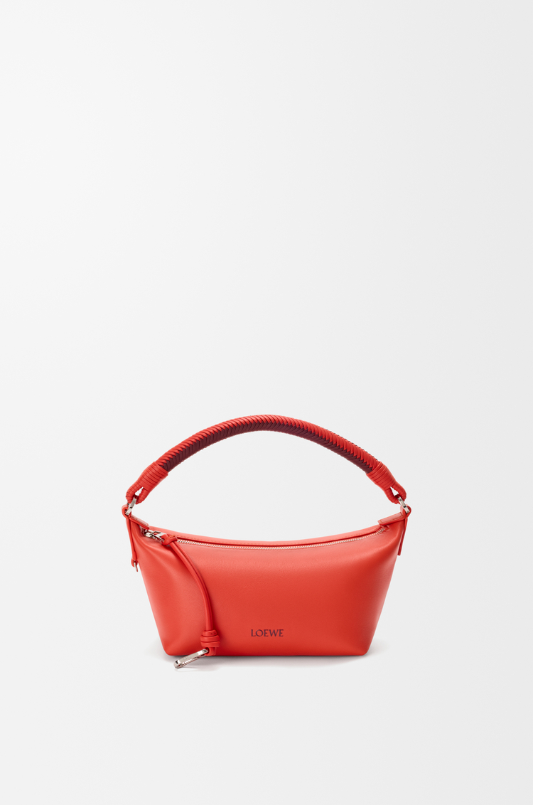 LOEWE Cala mini bag in mellow nappa lambskin Sunrise Orange/Pink Copper Red