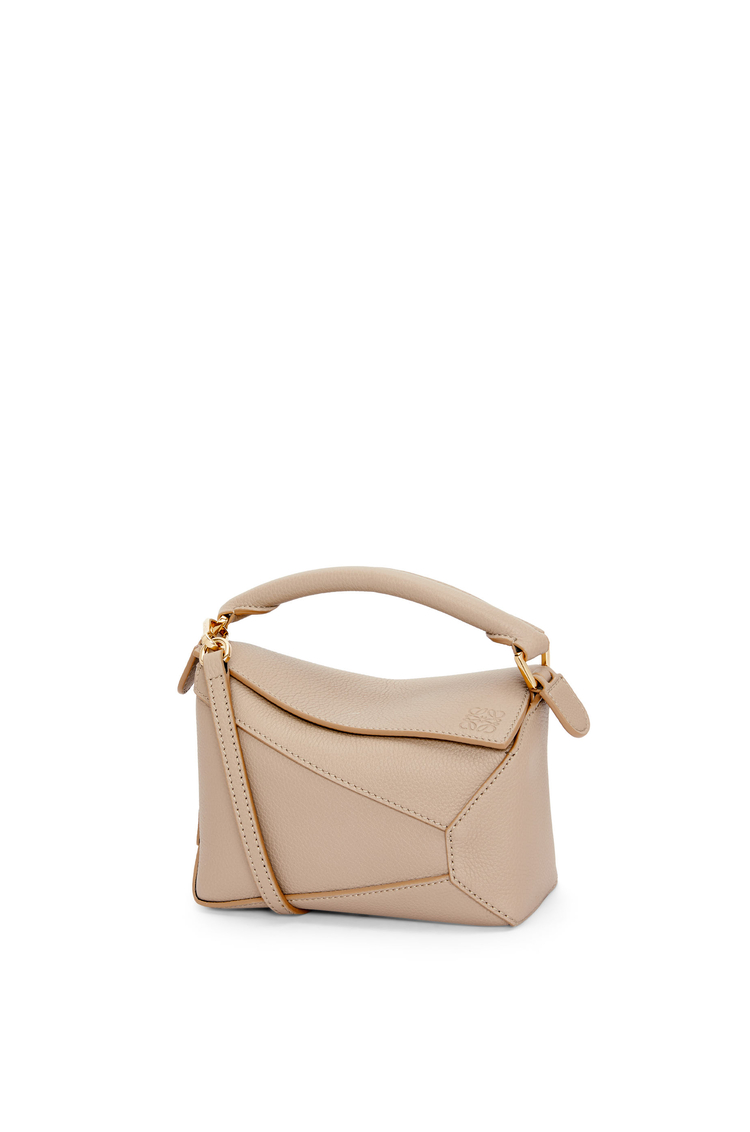 LOEWE Mini Puzzle bag in soft grained calfskin Sand