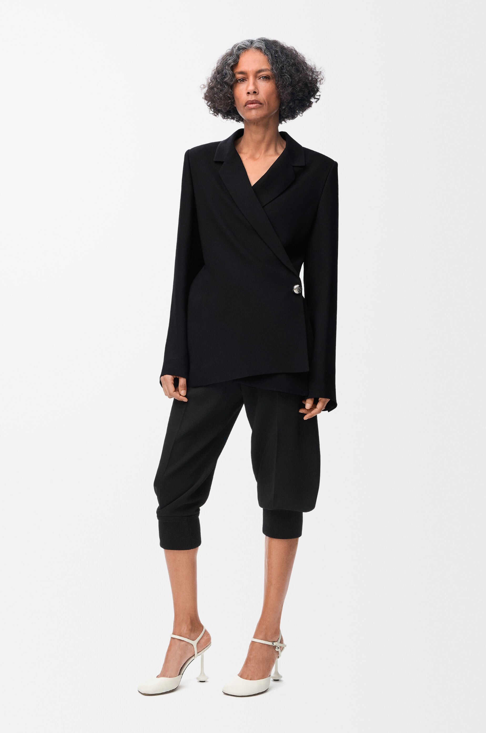 Jacket in stretch viscose blend Black - LOEWE