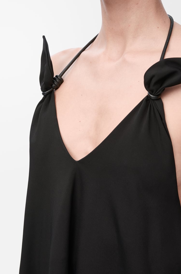 LOEWE Robe Flamenco en viscose stretch Noir