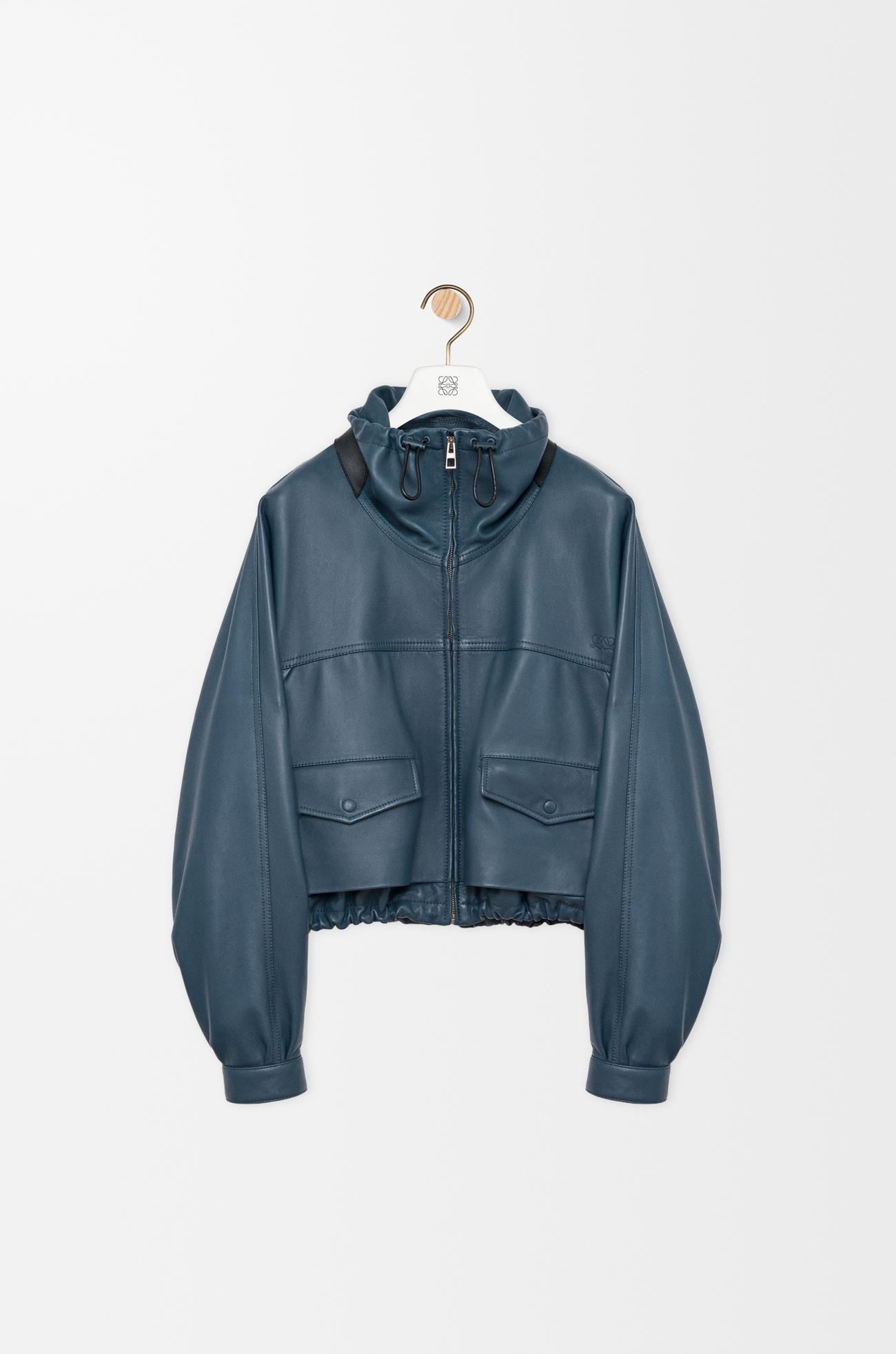 LOEWE Chaqueta en piel napa de cordero Azul Marino Oscuro