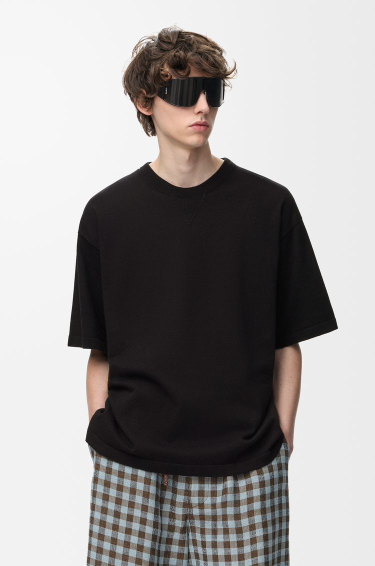 LOEWE Top en algodón Negro