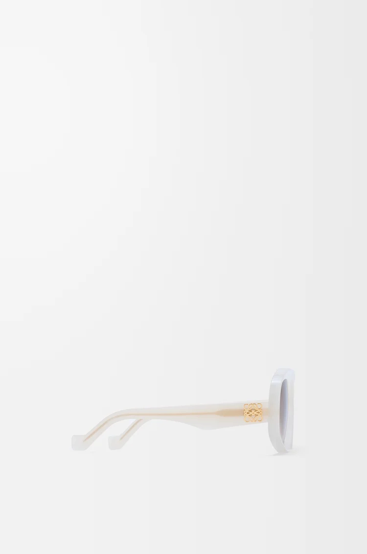 LOEWE 五角形太阳镜 Milky Ivory