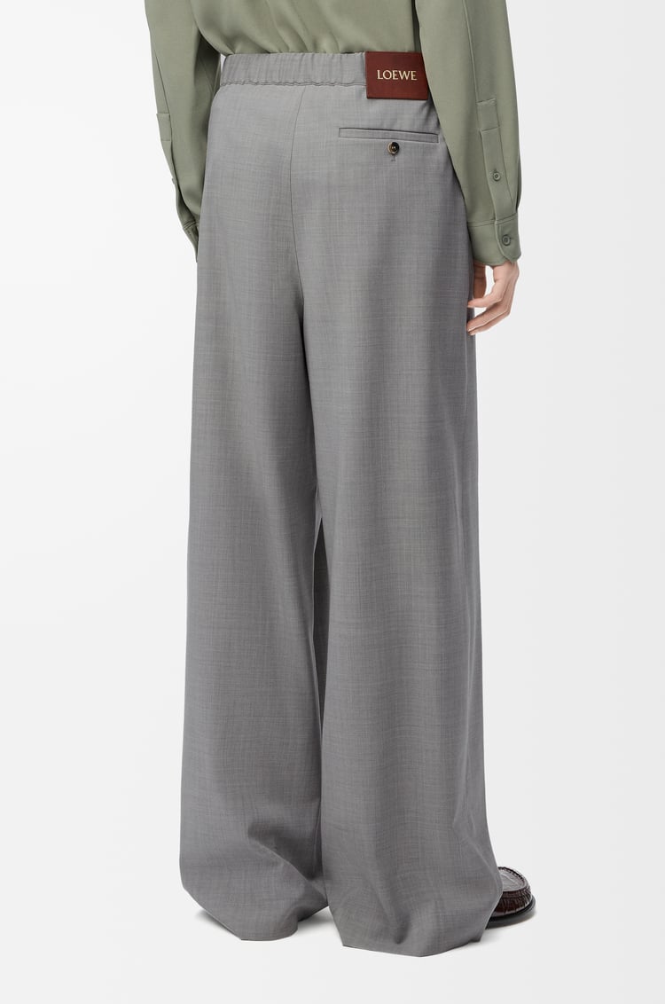 LOEWE Pantalón con cordón en lana Gris