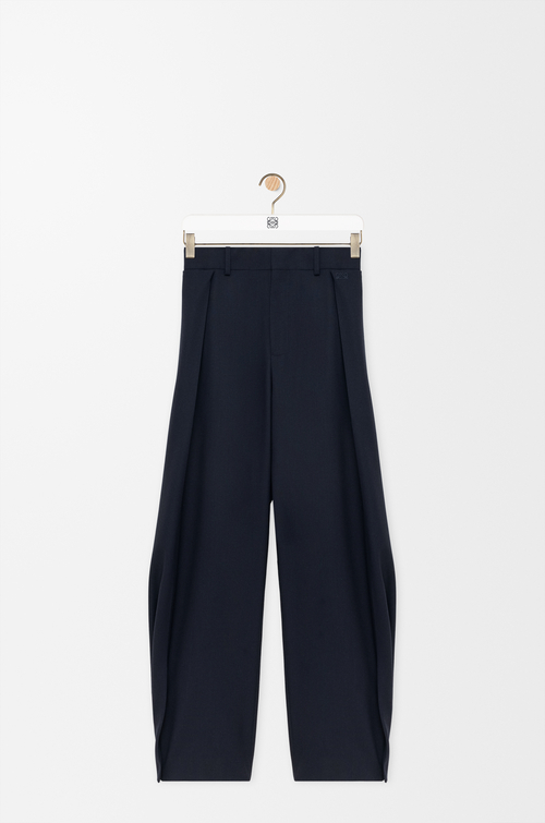 LOEWE Pantalón en lana Azul Marino
