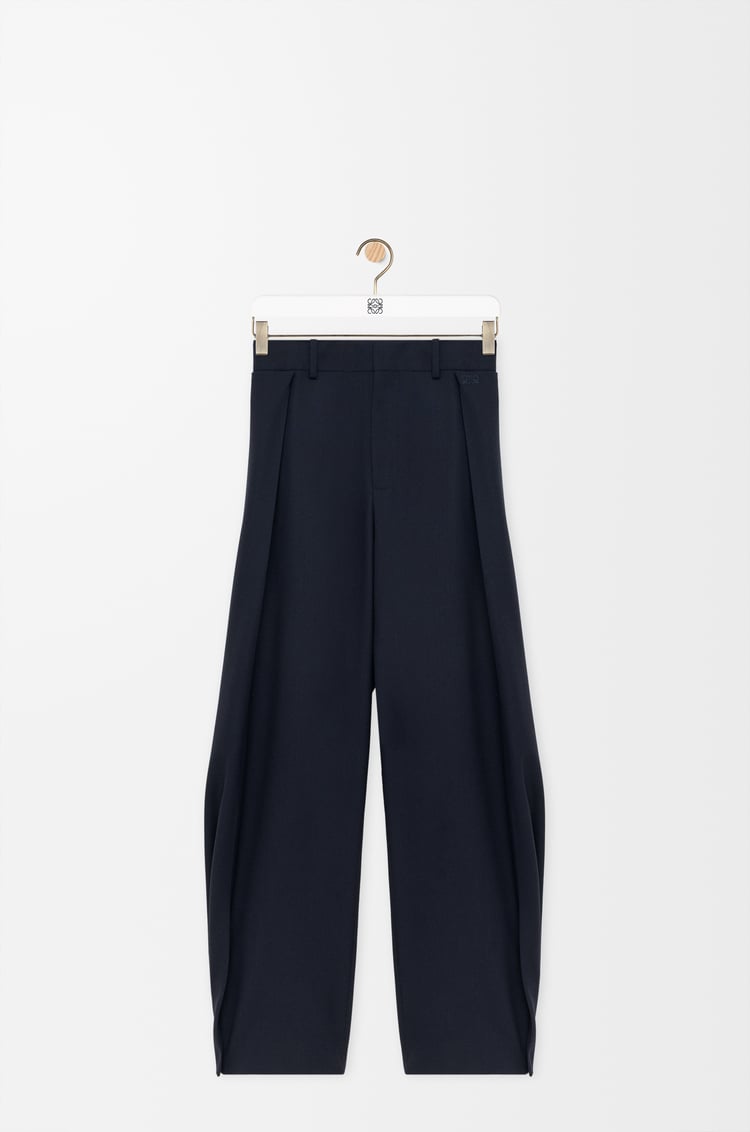 LOEWE Pantalón en lana Azul Marino