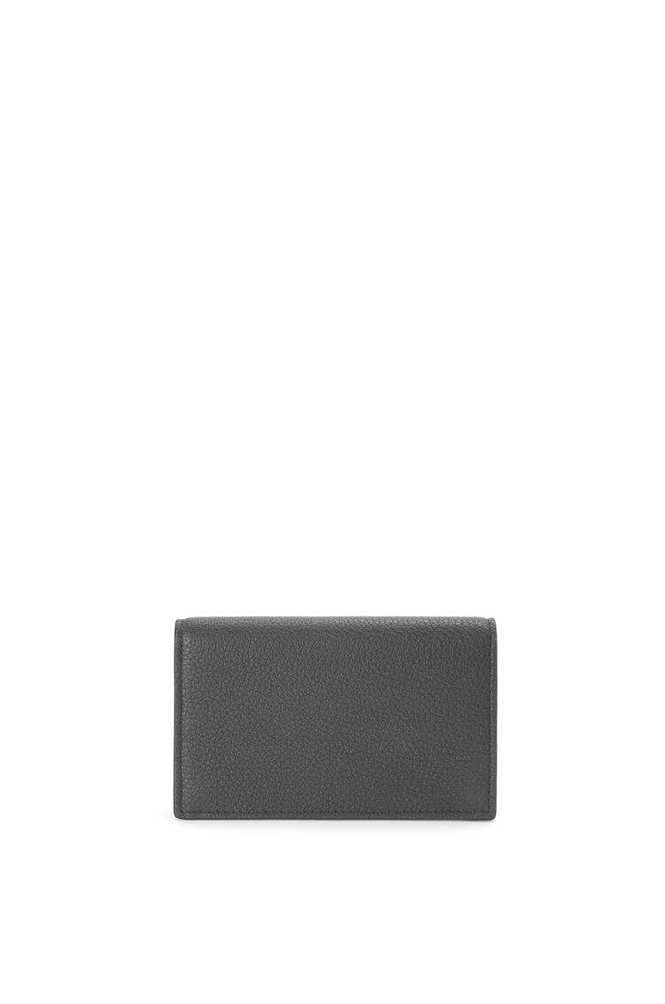 LOEWE Business cardholder in soft grained calfskin Anthracite