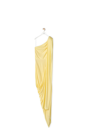 LOEWE Draped dress in viscose Light Yellow