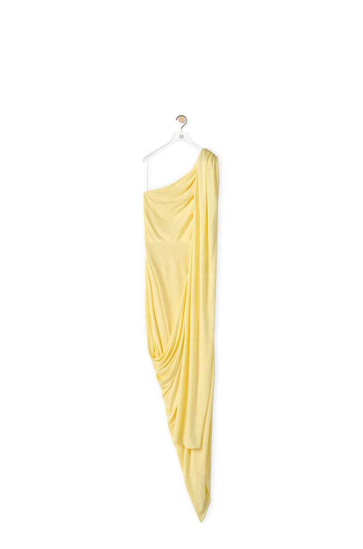 LOEWE Draped dress in viscose Light Yellow pdp_rd