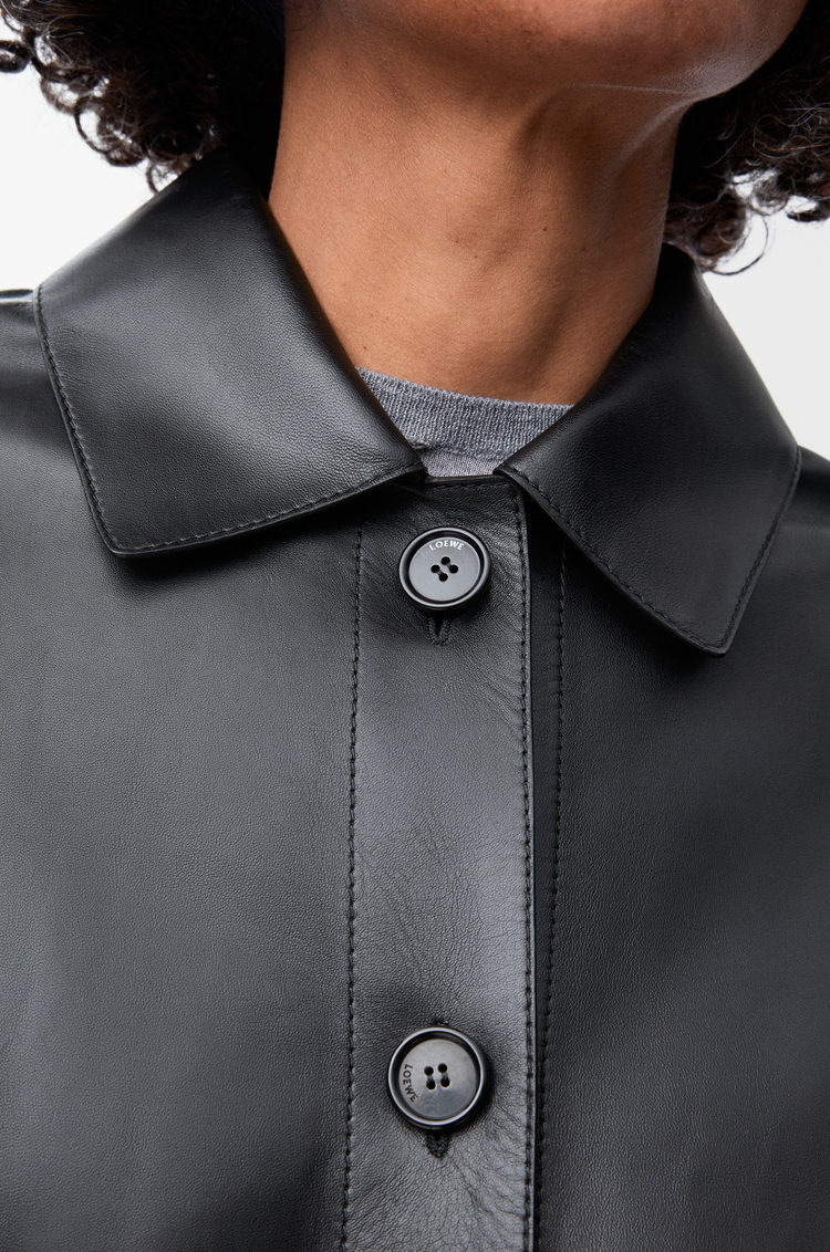 LOEWE Turn-up jacket in nappa lambskin Black