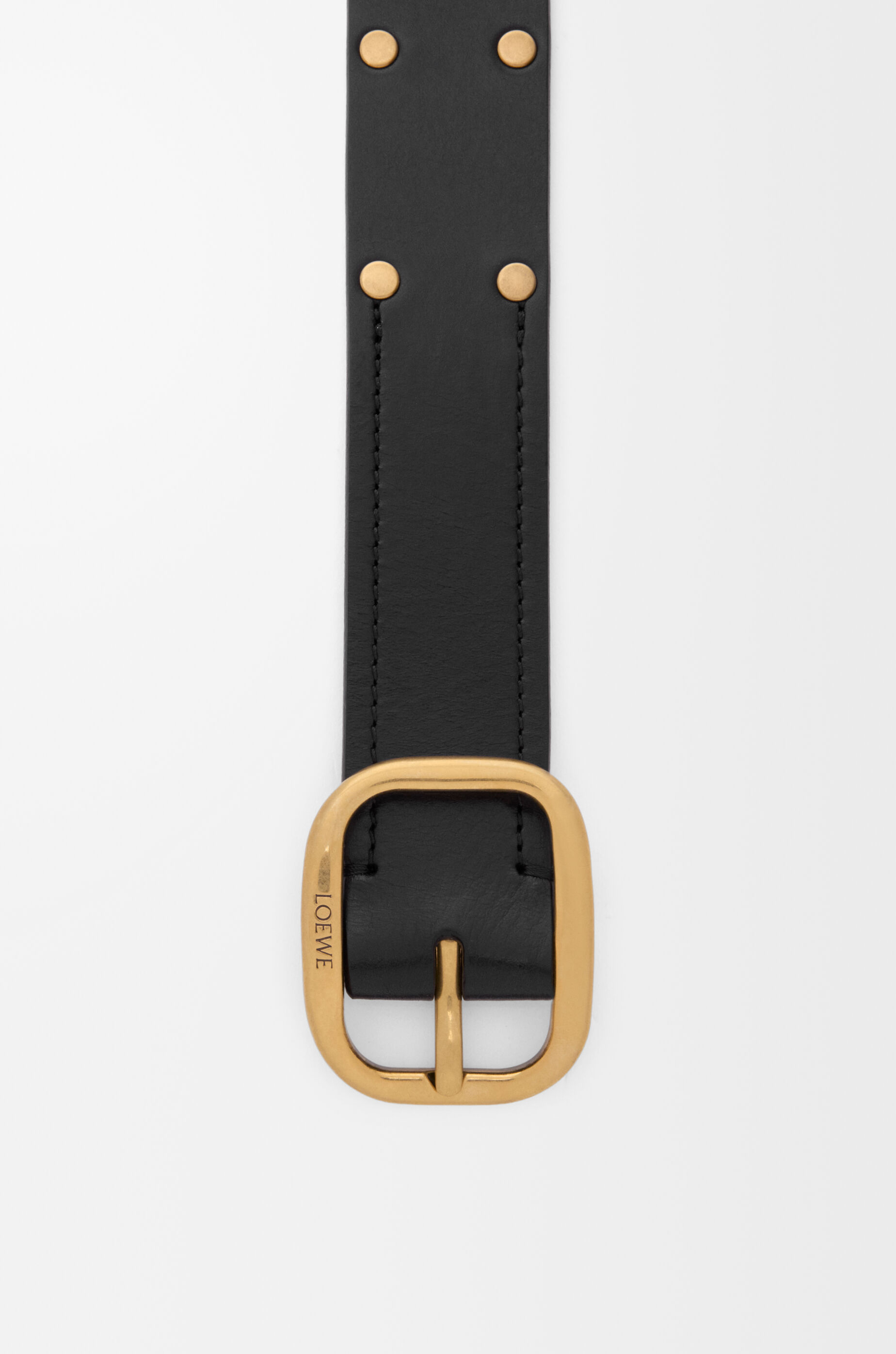 ラウンド ソフト ベルト（クラシックカーフ） ブラック - LOEWE