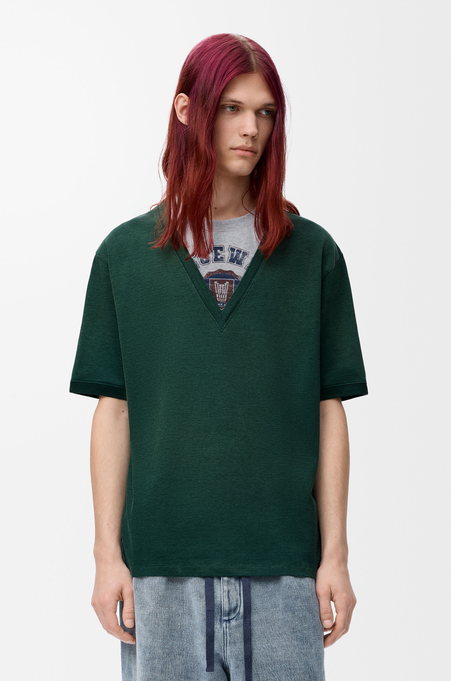 loewe ルーズフィット Tシャツ（コットン） ルーズフィット Tシャツ（コットンブレンド） グリーン - LOEWE