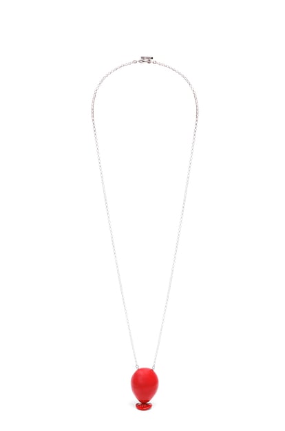 LOEWE Balloon pendant in sterling silver and enamel 紅色