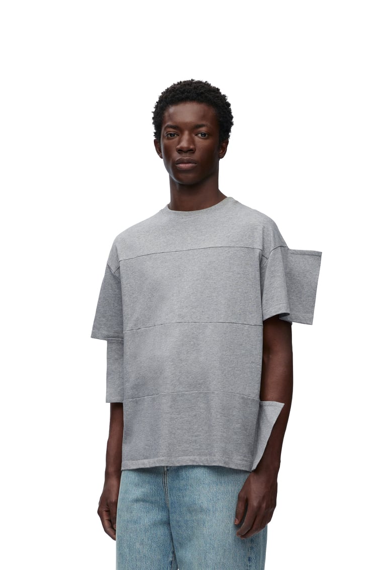 LOEWE Loose fit T-shirt in cotton Grey Melange