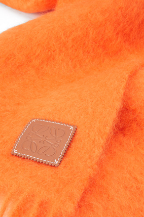 LOEWE 羊毛和马海毛围巾 橙色 plp_rd