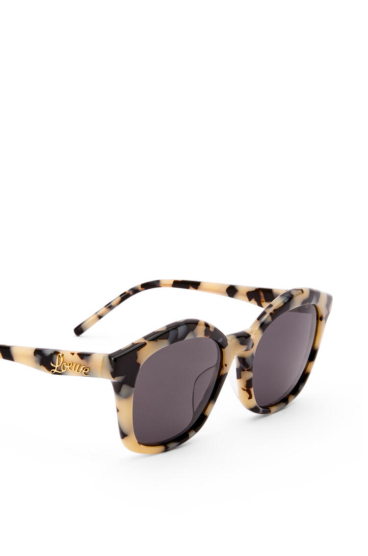 LOEWE Browline sunglasses in acetate Black/White Havana