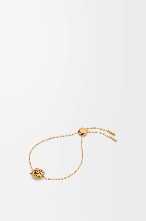 LOEWE Bracelet Anagram Bombé Doré