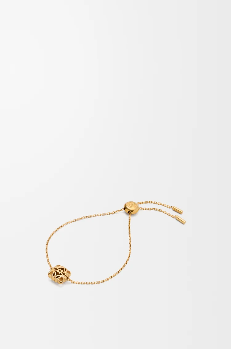 LOEWE Bracelet Anagram Bombé Doré