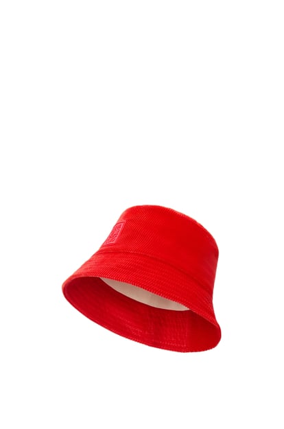 LOEWE Patch bucket hat in corduroy Sunrise Orange plp_rd