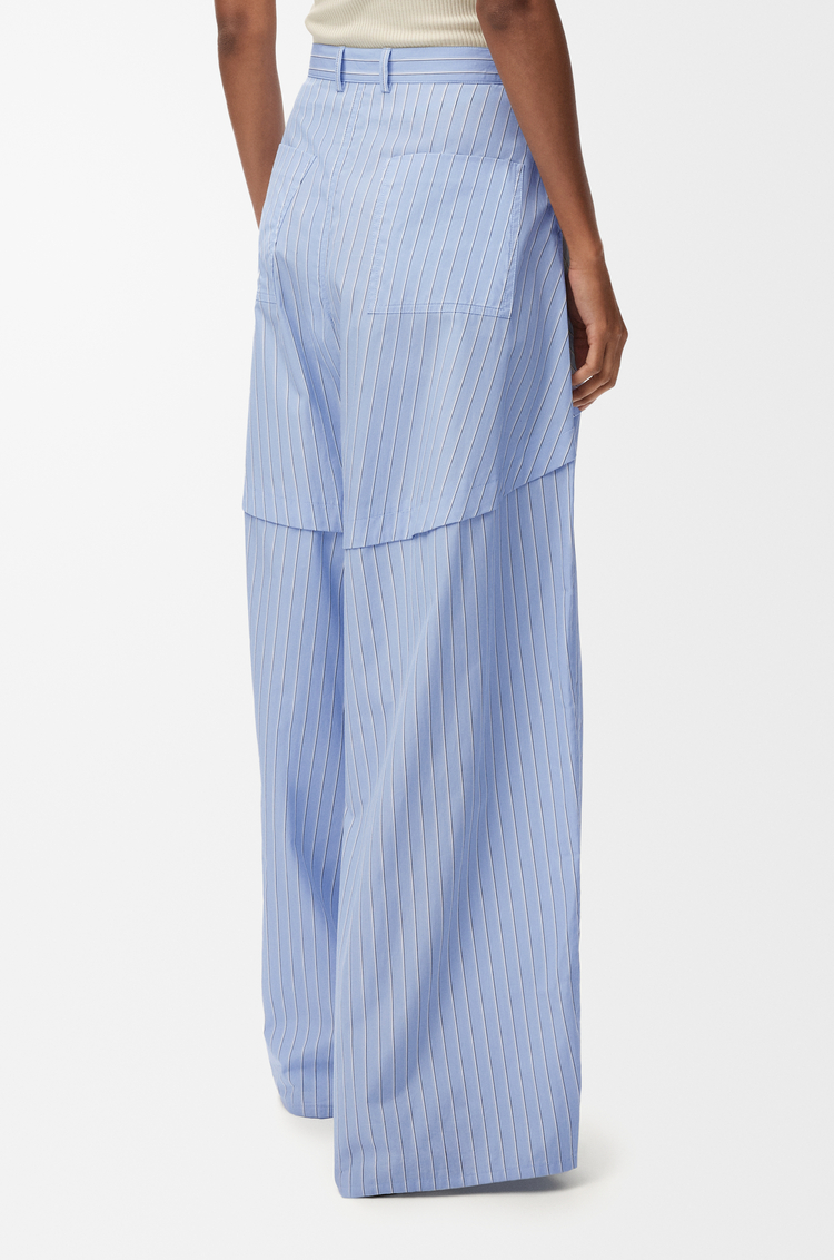 LOEWE 棉质长裤 蓝色/多色