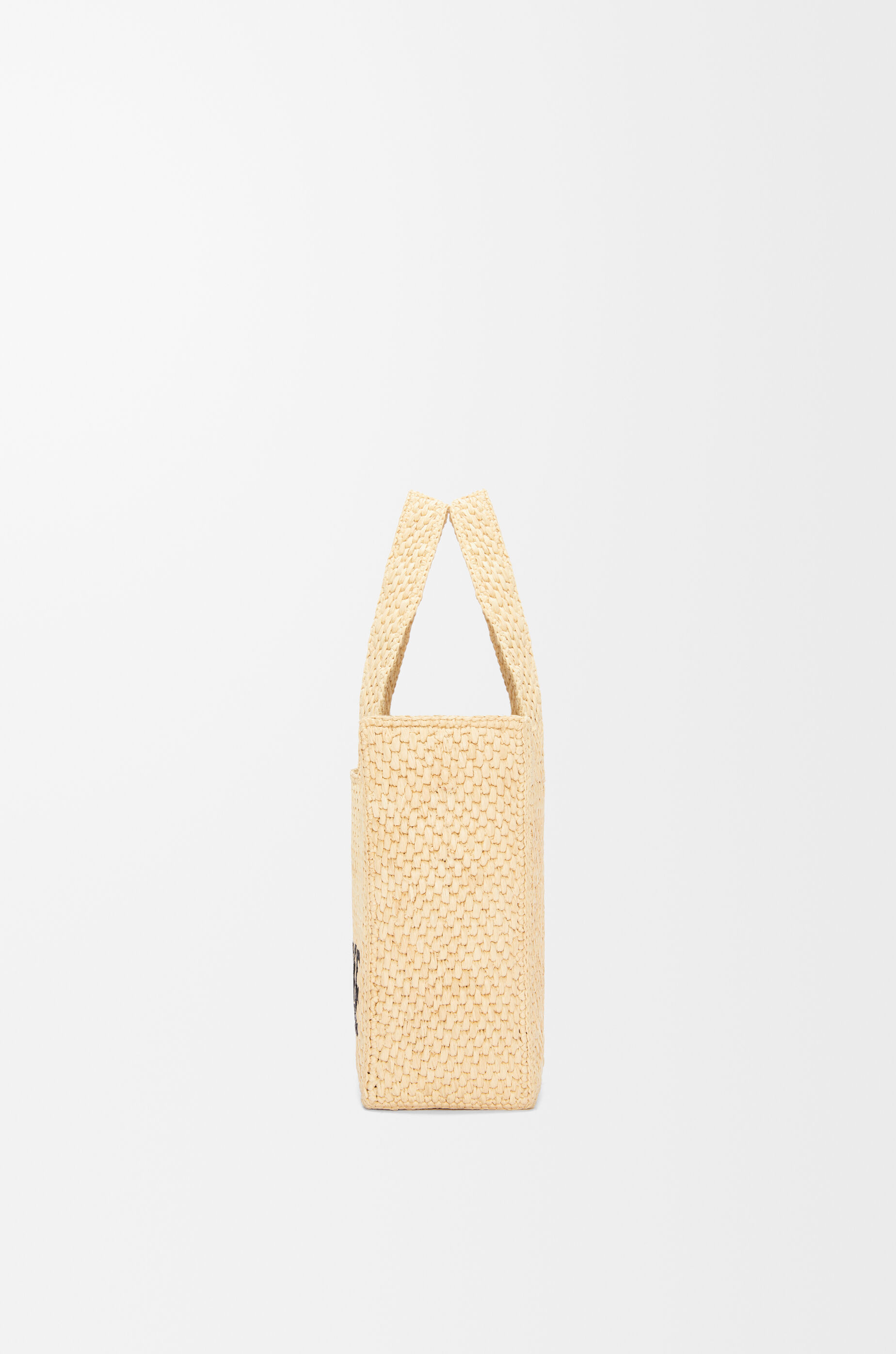 Small LOEWE Font Tote in raffia Natural LOEWE