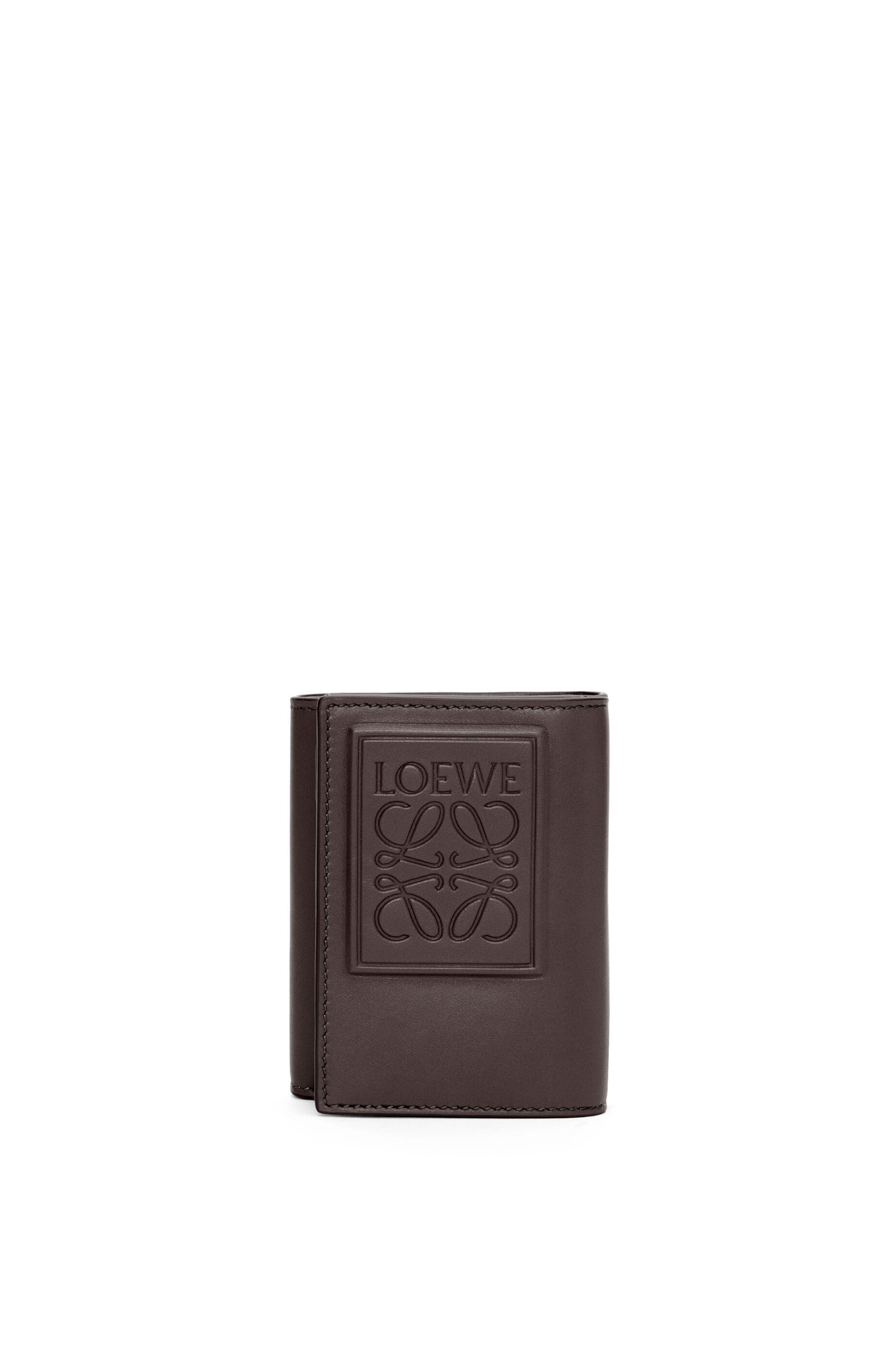 トライフォールド ウォレット（サテンカーフ） ダークブラウン - LOEWE