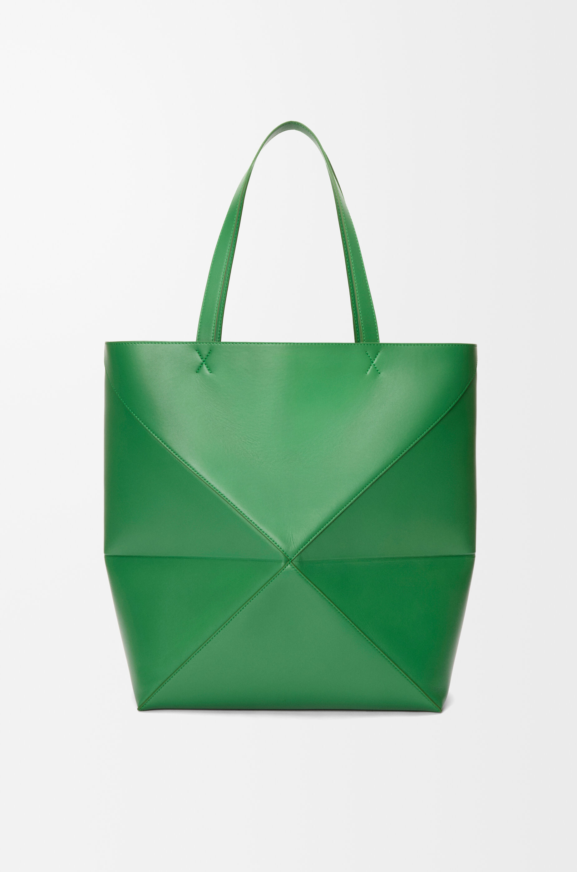 【激安アウトレット!】 パズルフォルド トート LOEWE - グリーン XL（シャイニーカーフ） バッグ