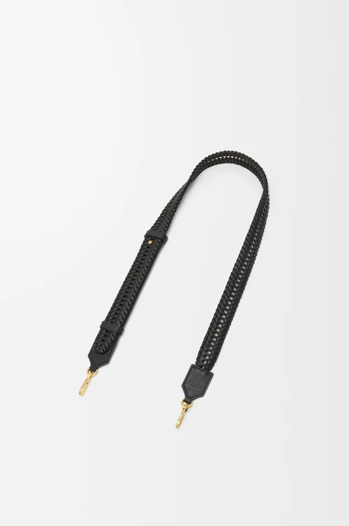 LOEWE Correa tejida en piel de ternera Negro