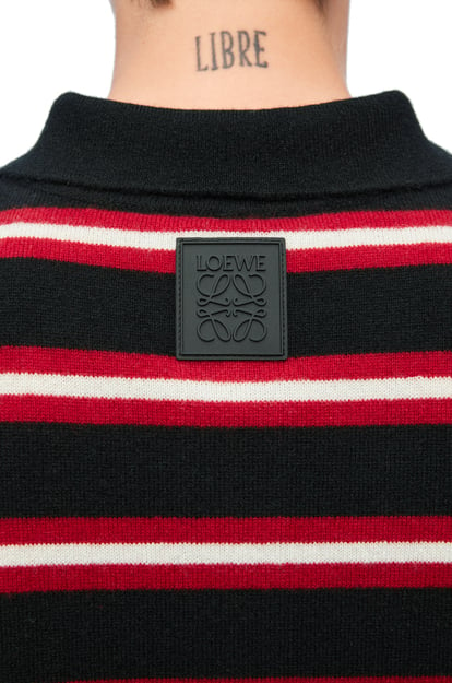 LOEWE Polo sweater in wool Black plp_rd