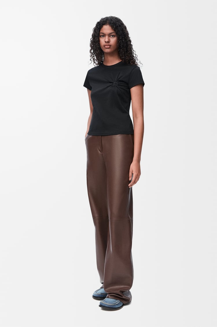 LOEWE Small fit T-shirt in cotton and viscose Black
