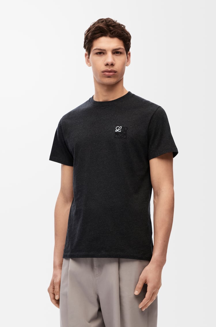 LOEWE Regular fit T-shirt in cotton Anthracite