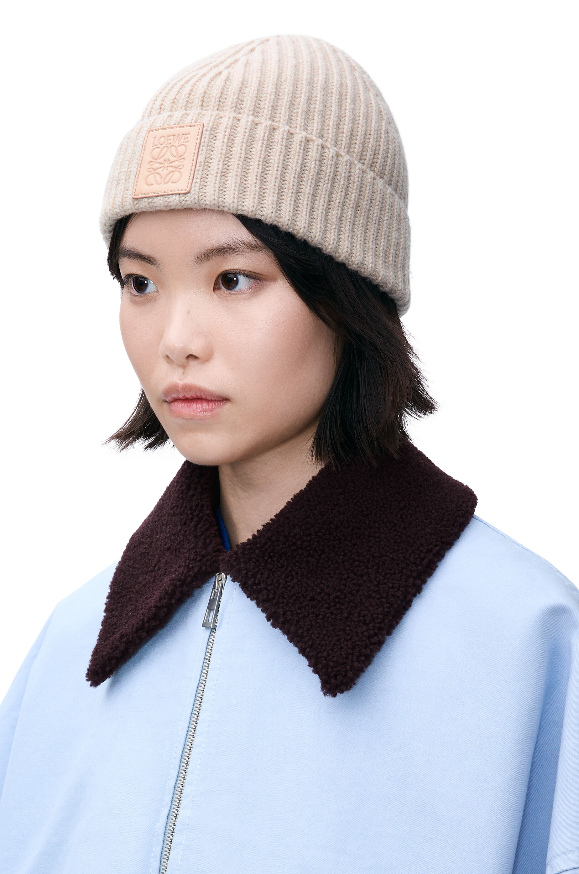 ビーニー（カシミヤ） ライトベージュ - LOEWE