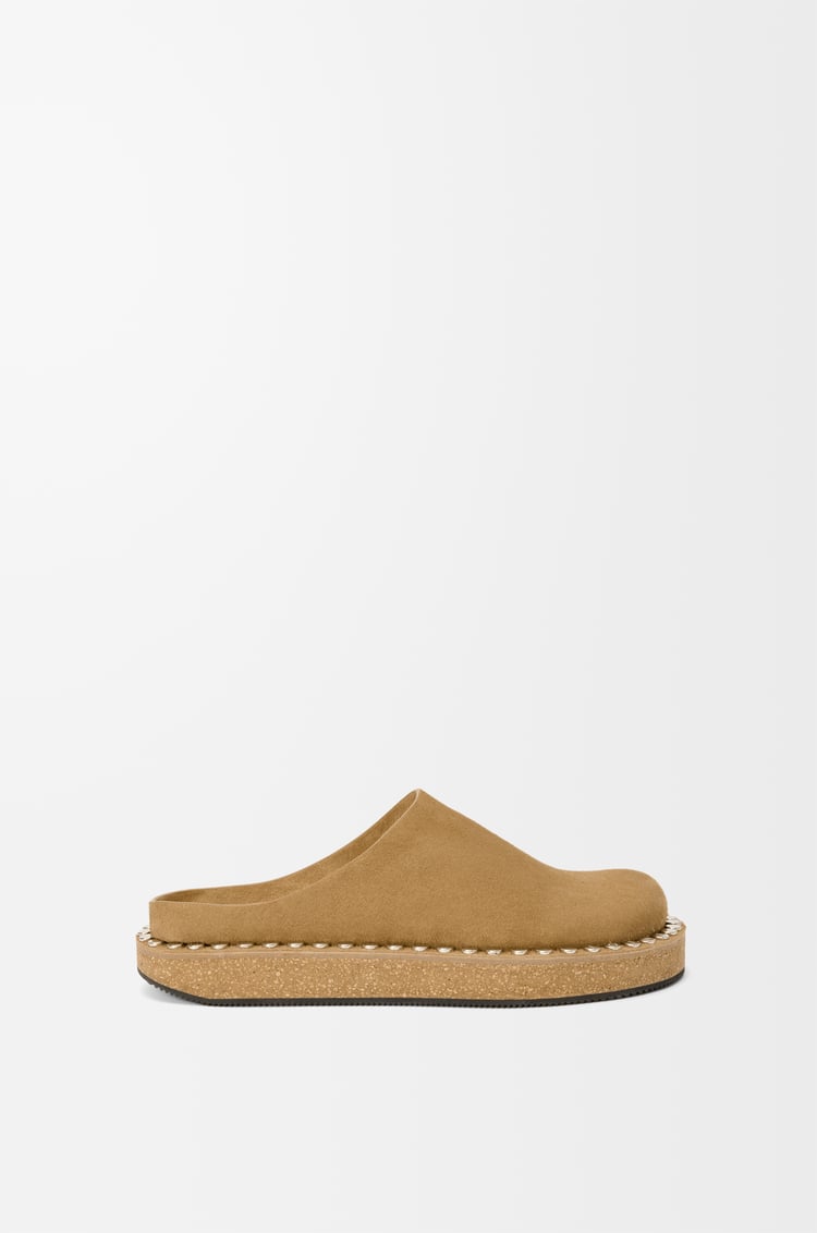 LOEWE リベット ミュール（カーフスエード） Medium Tabacco