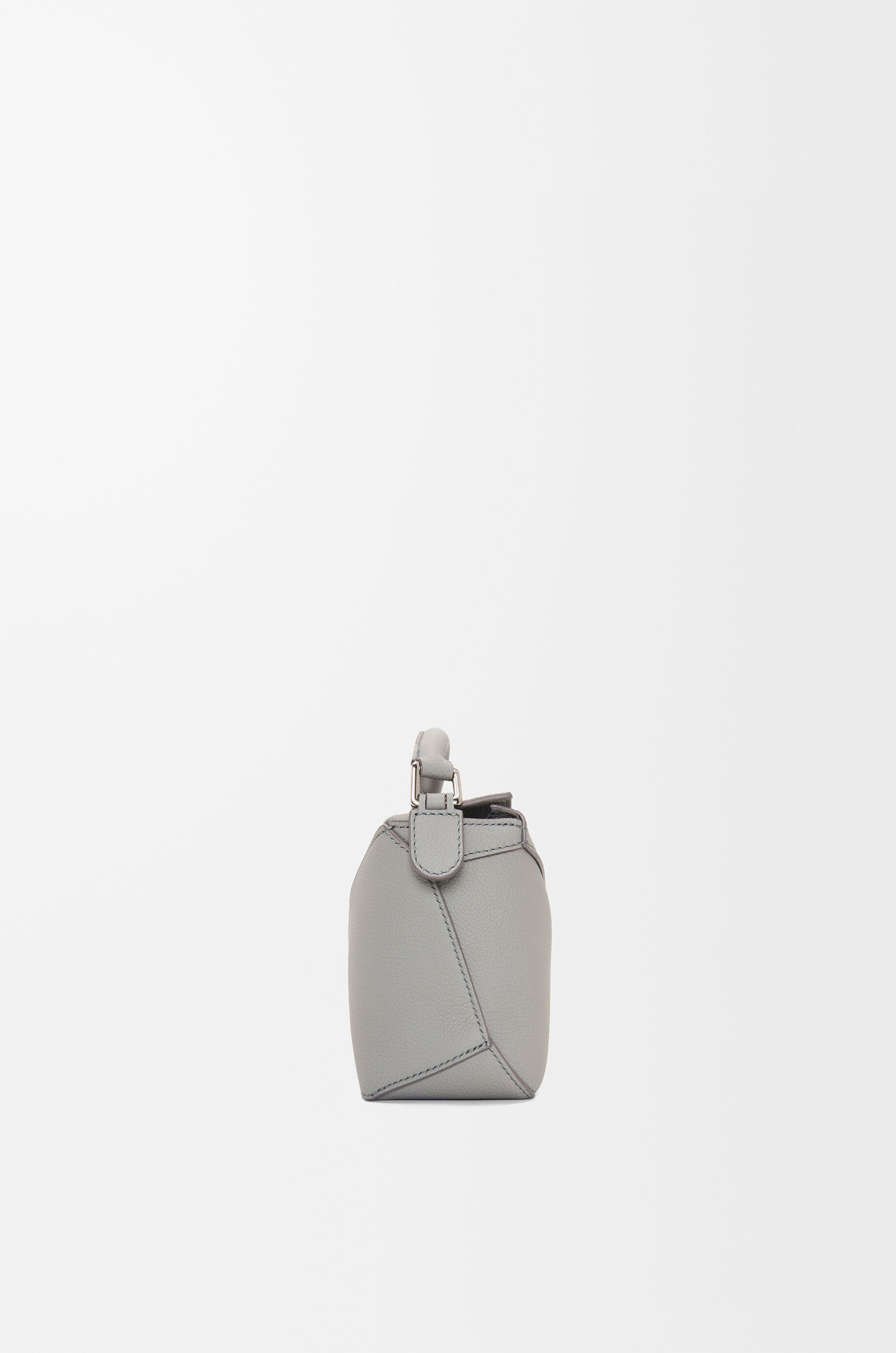 Mini Puzzle Edge bag in soft grained calfskin Grey - LOEWE Mini Puzzle Edge bag in soft grained calfskin Grey - LOEWE